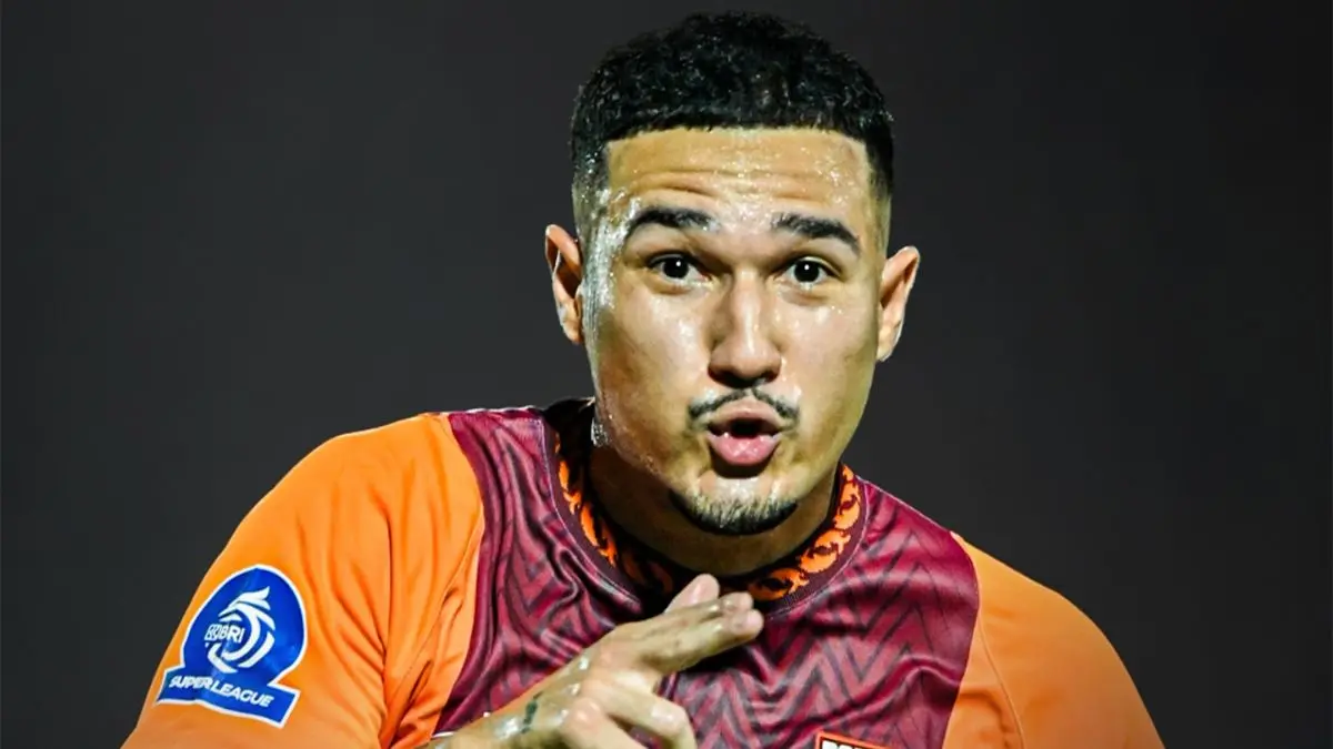 Juan Villa menjadi simbol dominasi Borneo FC dalam Starting XI terbaik Super League 2025/2026 versi JawaPos.com. (Dok. ILeague)