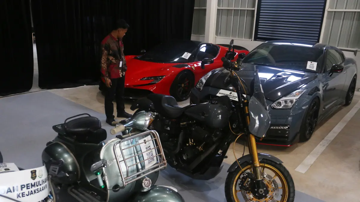 Kejaksaan Agung Republik Indonesia menggelar pameran dan lelang aset rampasan tindak pidana dalam ajang BPA Fair 2026 di Kantor Badan Pemulihan Aset Kejaksaan Agung, Jakarta, Rabu (20/5/2026). (Dery Ridwansah/ JawaPos.com)