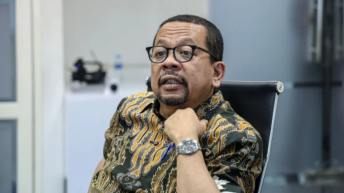Kepala Badan Komunikasi Pemerintah (Bakom) RI Muhammad Qodari mengunjungi kantor Redaksi Jawa Pos di Jakarta, Jumat (08/05/2026). Kunjungan tersebut diisi diskusi mengenai perkembangan industri media, komunikasi pemerintah, hingga promosi mobil nasional M
