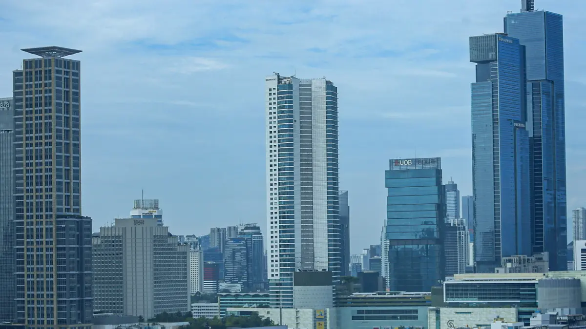 Pemandangan gedung bertingkat di Jakarta, Kamis (28/5/2026). (Salman Toyibi/Jawa Pos)