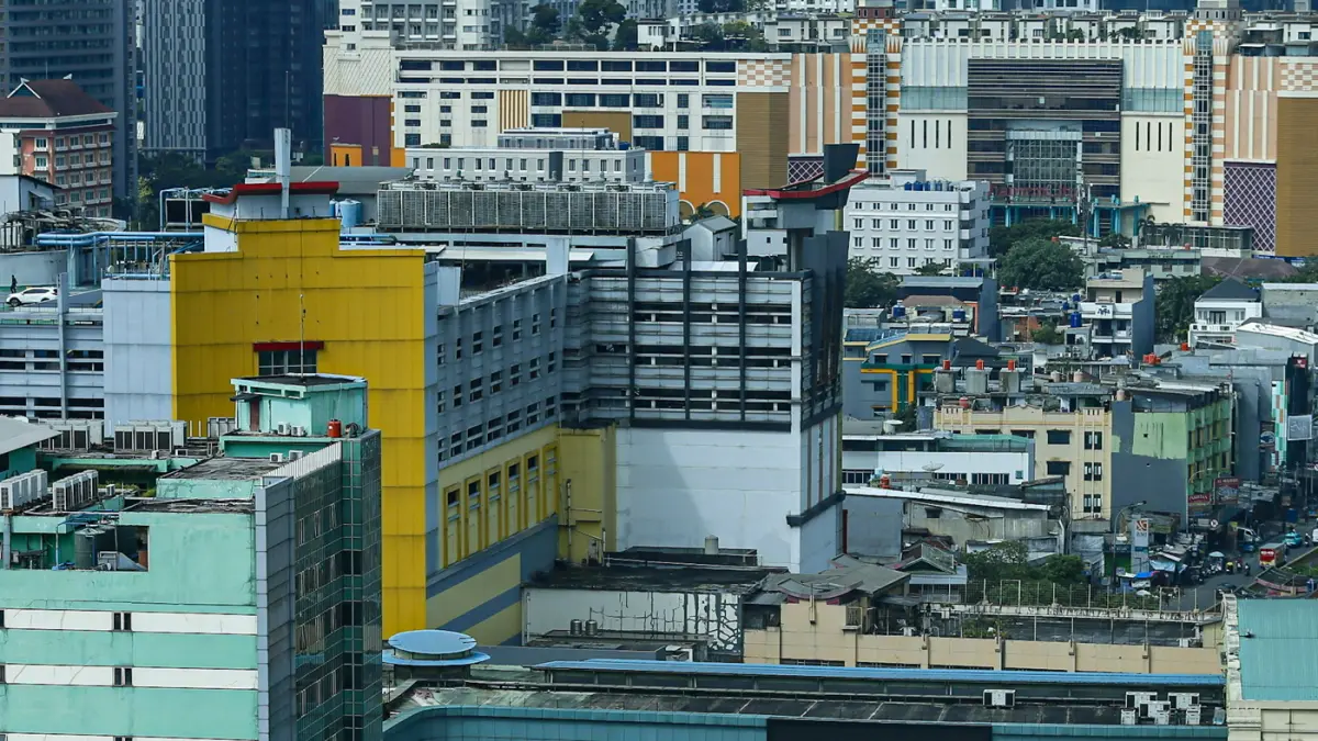 Pemandangan gedung bertingkat di Jakarta, Kamis (28/5/2026). (Salman Toyibi/Jawa Pos)