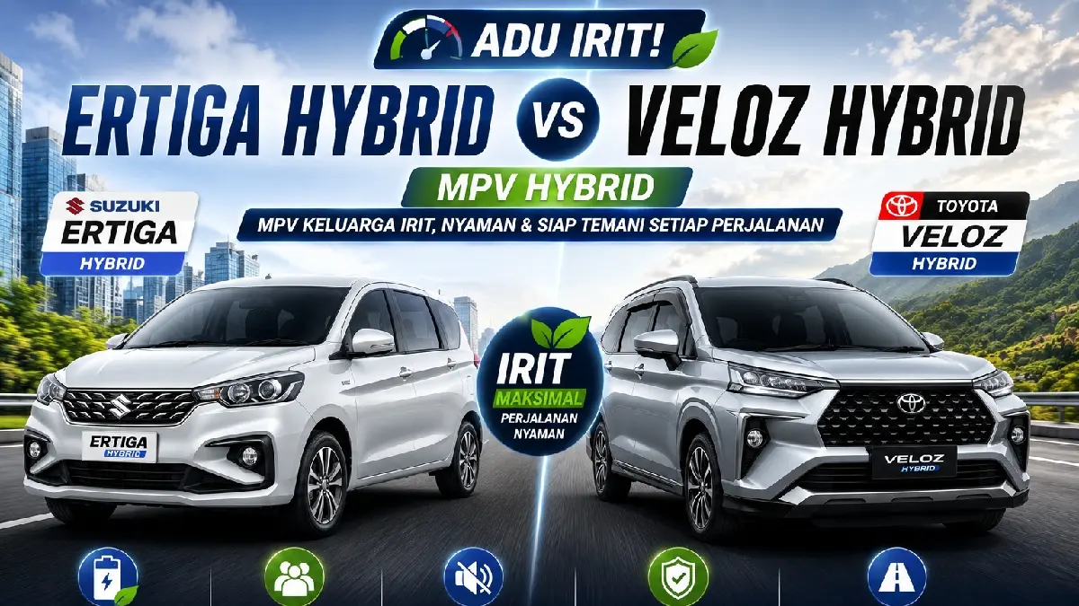 Suzuki Ertiga Hybrid dan Toyota Veloz hybrid (AI) - Image