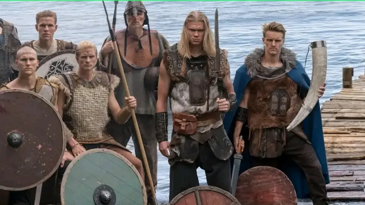 Timnas Norwegia bergaya dengan busana Viking. (Istimewa) - Image