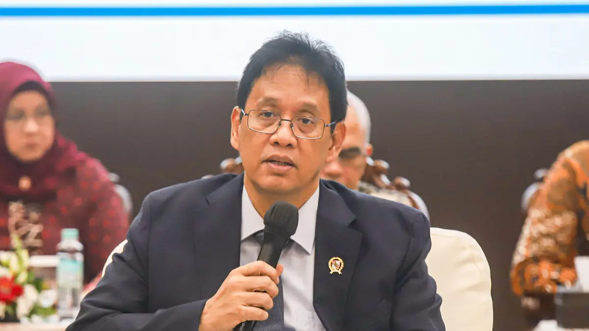 Menteri Keuangan Purbaya Yudhi Sadewa memberikan paparan pada konferensi pers APBN KiTa di Jakarta, Jumat (5/6/2026). (Salman Toyibi/Jawa Pos)