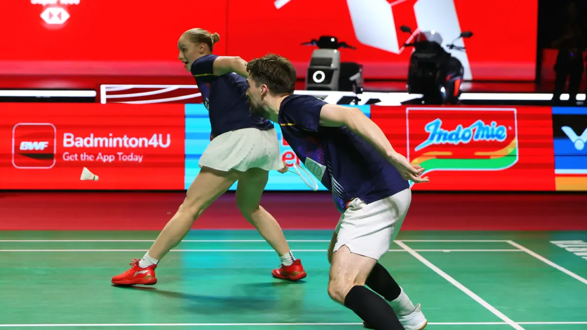 Christiansen/Bøje Angkat Trofi Indonesia Open 2026 - Image