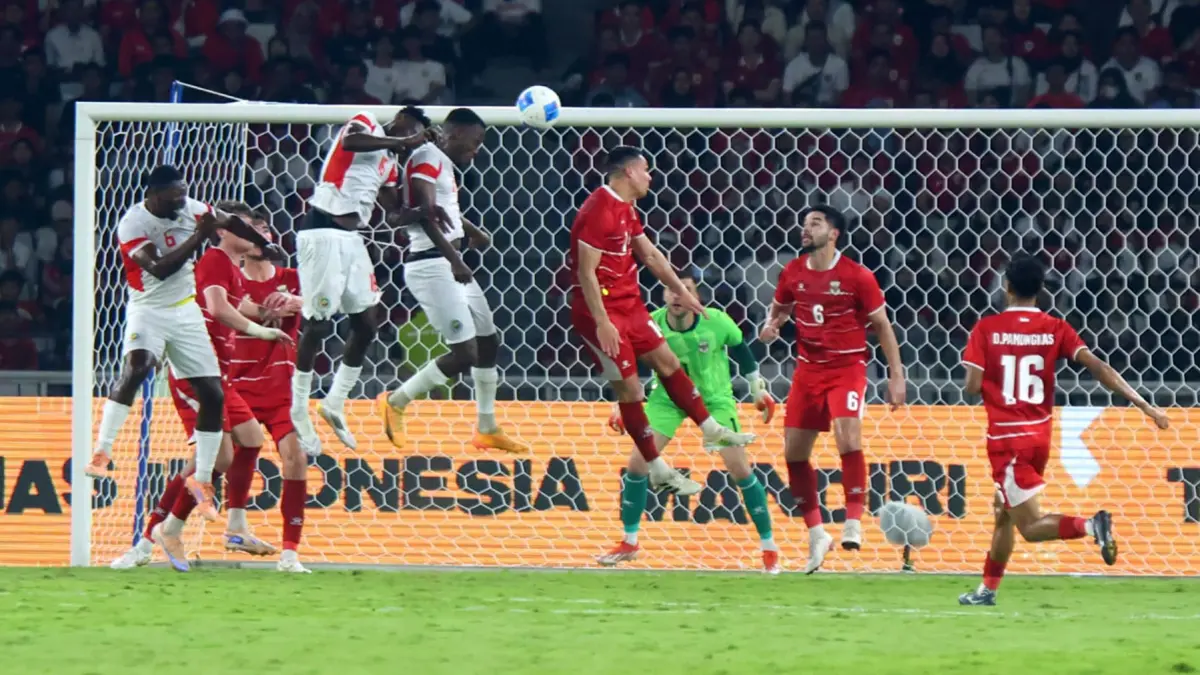 Timnas Indonesia berhasil mengalahkan Mozambik dengan skor tipis 1-0 dalam pertandingan yang berlangsung di Stadion Utama Gelora Bung Karno (SUGBK), Jakarta, Selasa (9/6/2026) malam WIB. (Dery Ridwansyah/JawaPos.com)