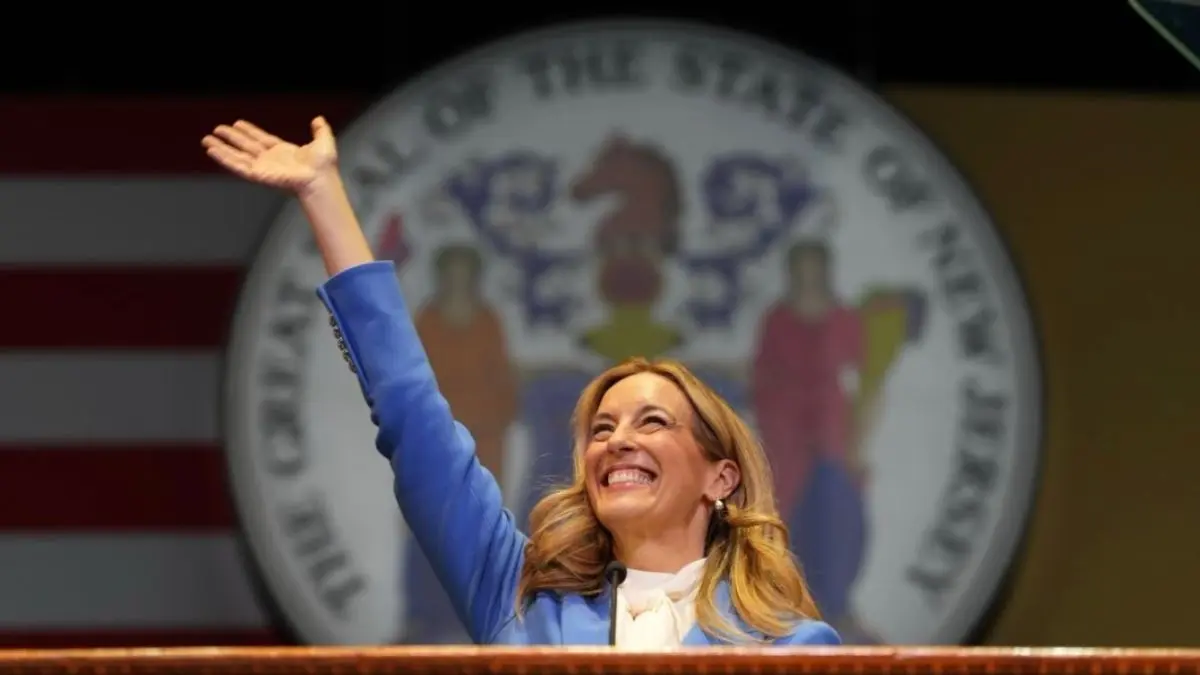 Gubernur New Jersey Mikie Sherrill akan bagi-bagi tiket Piala Dunia gratis. (@mikiesherrill/Instagram). - Image