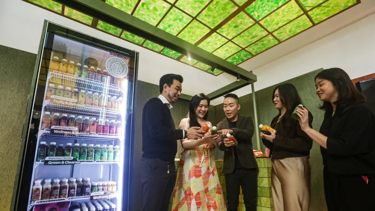 (Kiri - Kanan) President Director of Great Giant Foods Tommy Wattimena, Interior Designer Helen Agustine Architect, CEO of Re.Juve Rommy Johannes, Head of Corporate Communications Great Giant Foods Putri Victor dan Marketing & Growth Head Re.juve Avilia d