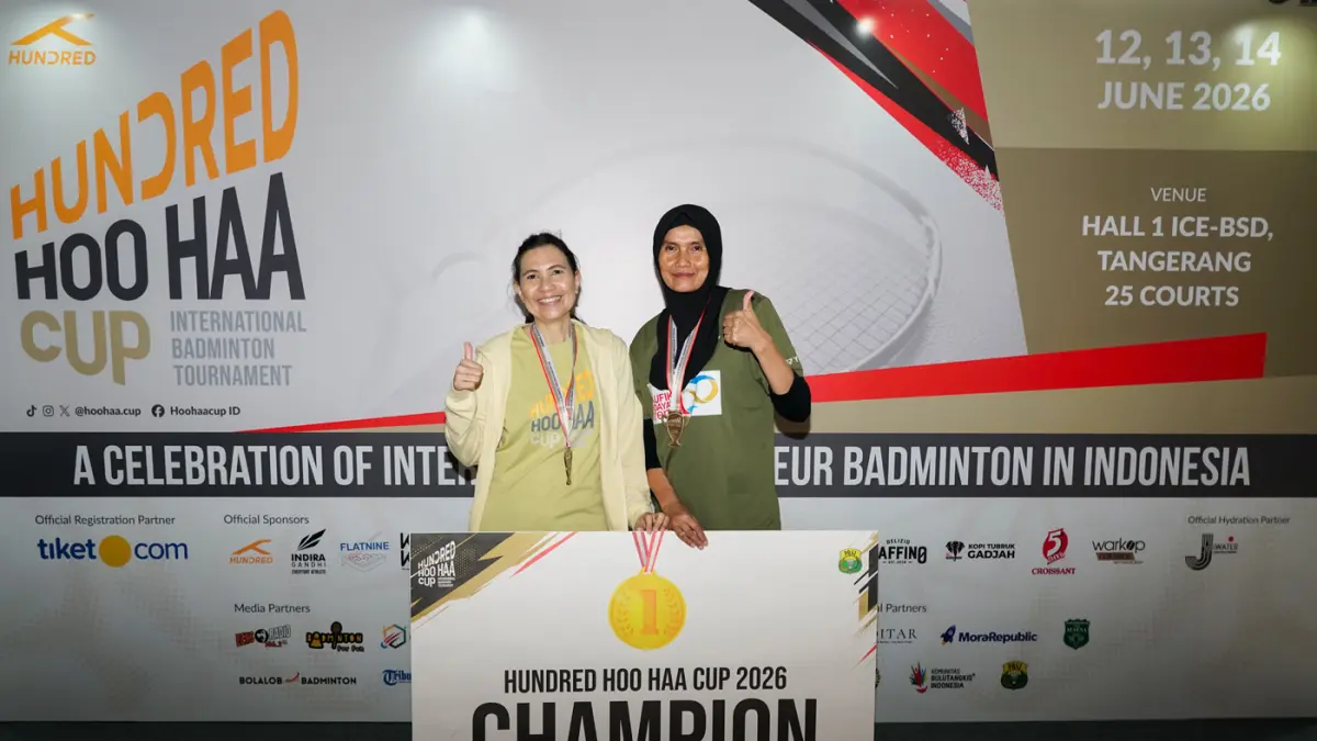 Pemenang Ganda Putri Profesional 40+ Indonesia