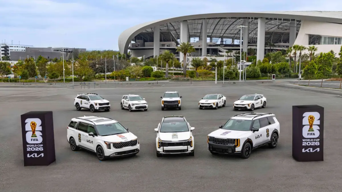 Sebanyak 660 unit kendaraan disiapkan Kia untuk mendukung mobilitas penyelenggara, ofisial, hingga berbagai kebutuhan operasional selama FIFA World Cup 2026. (Dok. Kia) - Image