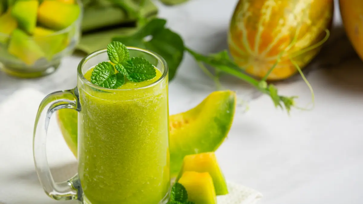 Ilustrasi jus melon (Magnific) - Image