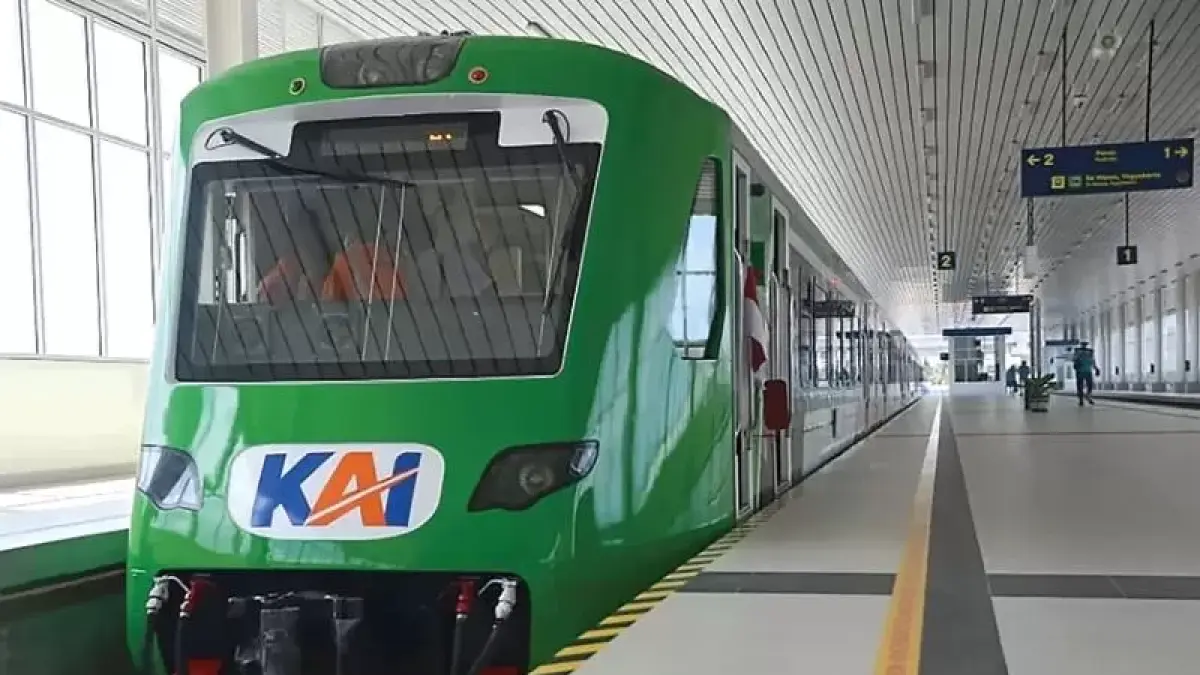 Ilustrasi kereta bandara Yogyakarta Internationa Airport (YIA). (Radar Jogja) - Image