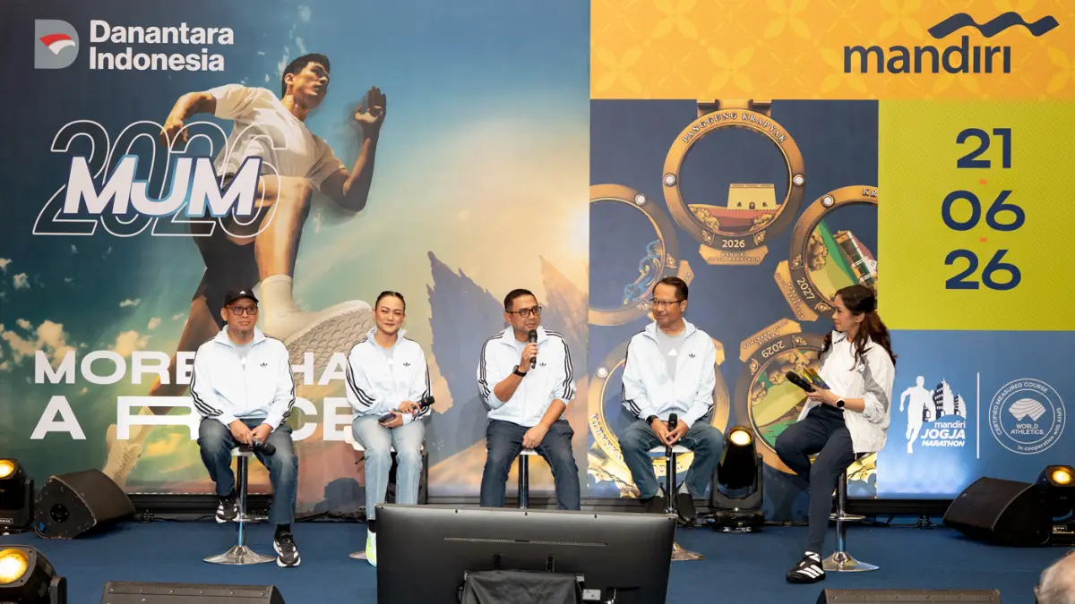 Konferensi Pers Mandiri Jogja Marathon (MJM) 2026, Yogyakarta, Kamis (18/6/2026)
