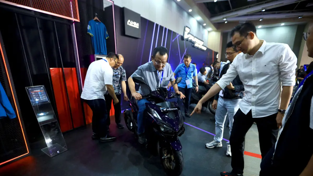 Honda Vario Evo 160 usai sesi peluncuran di AHM Safety Riding, and Training Center, Cikarang, Kabupaten Bekasi, Jawa Barat, Rabu (24/6/2026).