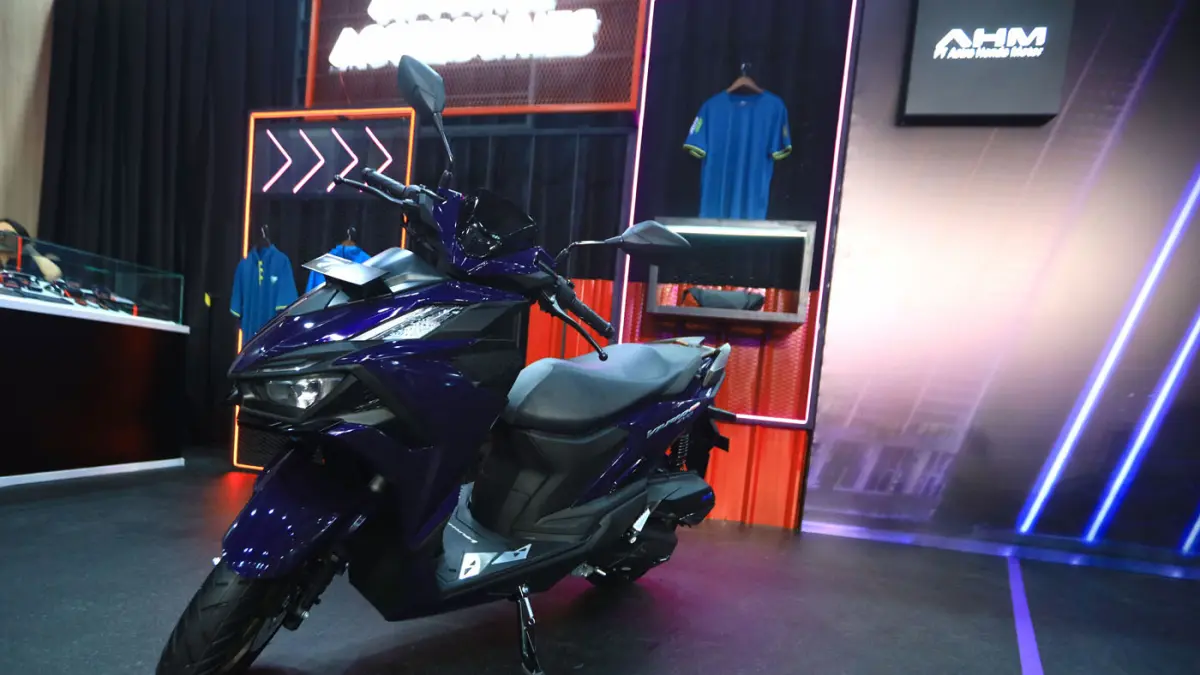 Honda Vario Evo 160 usai sesi peluncuran di AHM Safety Riding, and Training Center, Cikarang, Kabupaten Bekasi, Jawa Barat, Rabu (24/6/2026).