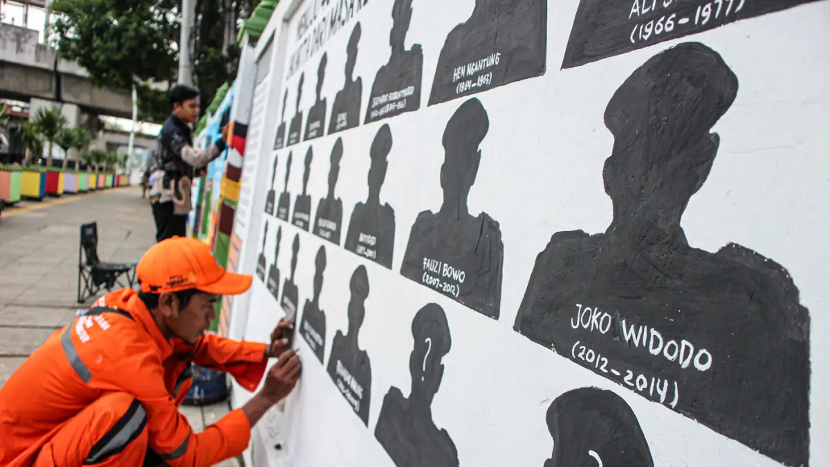 Pembuatan Mural Bertema HUT Jakarta ke-499  - Image