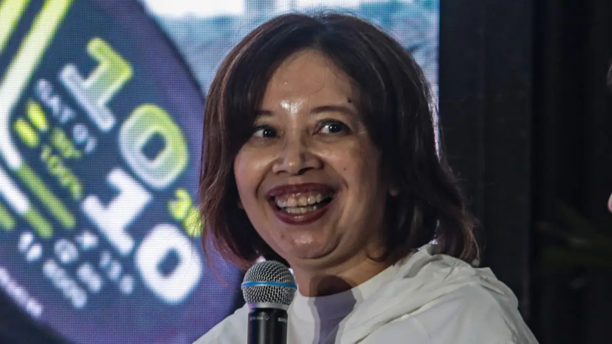 (Plt) Presiden Direktur Bank Saqu Leka Madiadipoera memberikan keterangan saat konferensi pers pengumuman penyelenggaraan Garmin Run Marathon Series Indonesia 2026 di Jakarta, Kamis (25/6/2026). (Salman Toyibi/Jawa Pos)