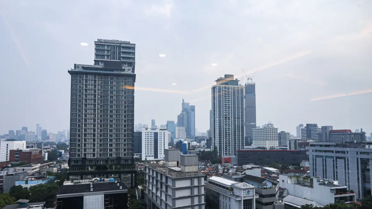 Suasana gedung bertingkat di Jakarta, Kamis (25/6/2026). (Salman Toyibi/Jawa Pos)