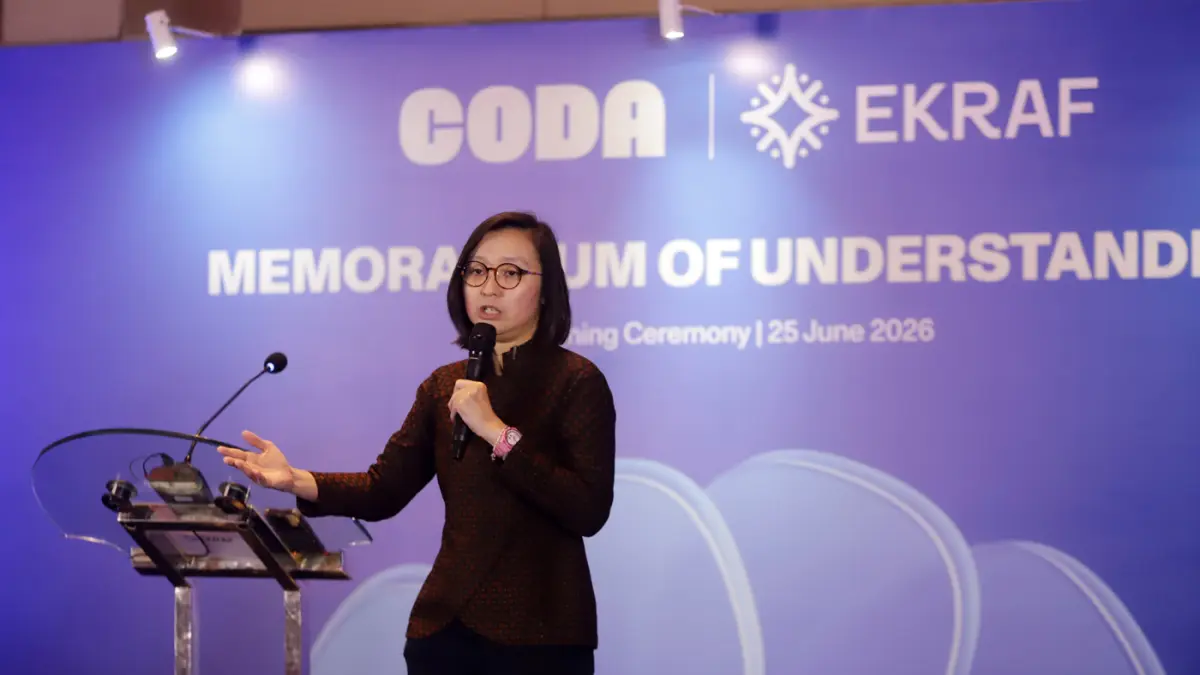 Wakil Menteri Pariwisata dan Ekonomi Kreatif/Kepala Badan Ekonomi Kreatif (EKRAF) Irene Umar