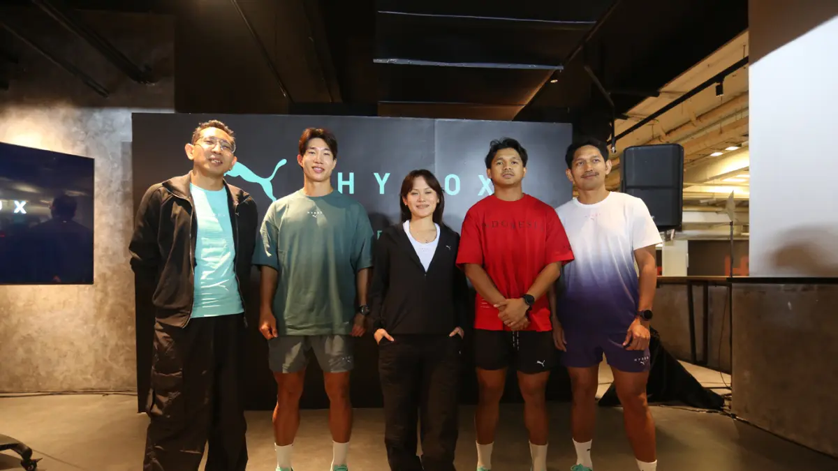 konferensi pers PUMA Indonesia menjelang AirAsia HYROX Jakarta 2026 di 20FIT Arena, Jakarta, Jumat (26/6/2026).