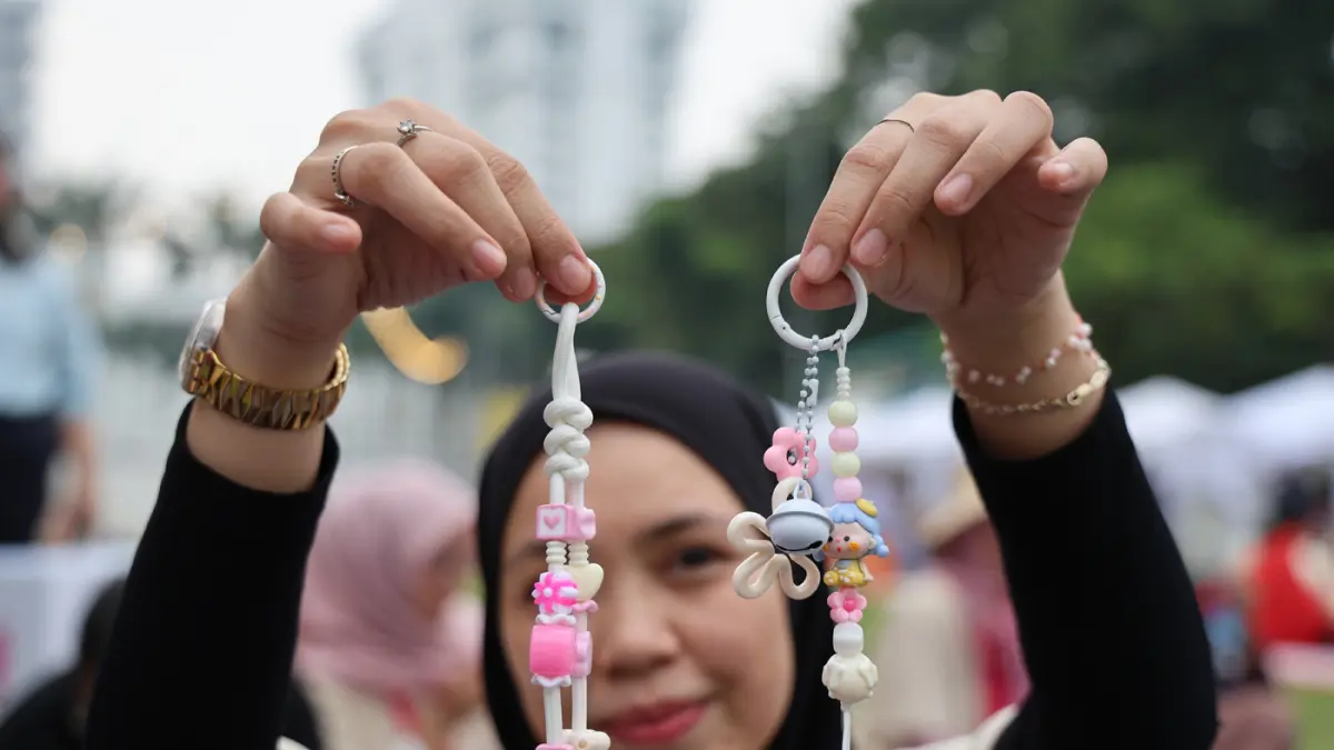 Suasana Semasa Piknik yang menjadi wadah bagi para finalis SisBerdaya dan DisBerdaya 2026 untuk memamerkan produk dan karya kreatifnya di Jakarta, Sabtu (27/06/2026).