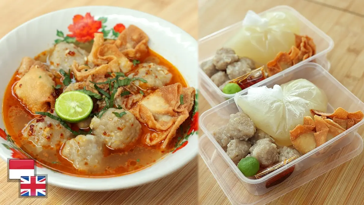 Bakso Aci Tulang Rangu dengan Kuah Gurih Pedas yang Nendang. (youtube devina hermawan) - Image
