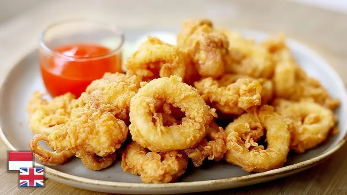 Cumi Goreng Tepung Ala Calamari Crispy yang Gurih, Renyah, dan Bikin Ketagihan (YOUTUBE DEVINA HERMAWAN) - Image