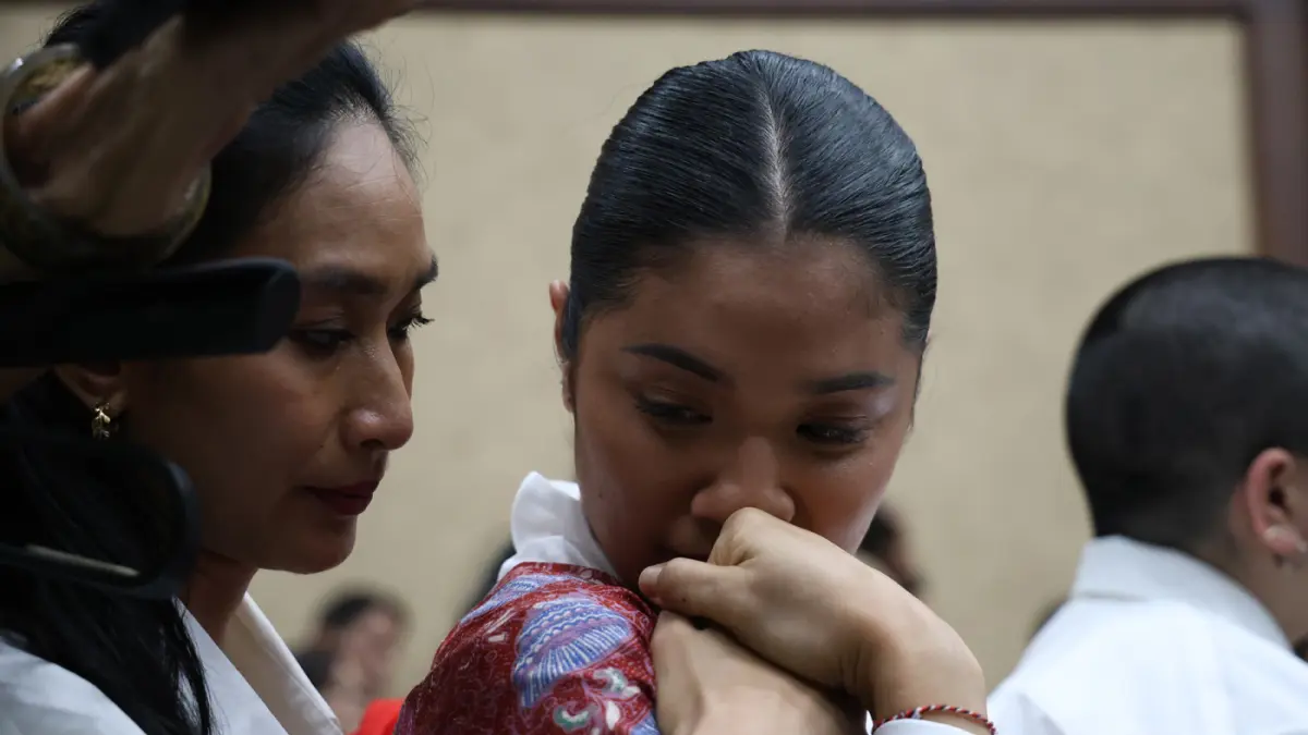 Franka Franklin usai menjalani sidang putusan di Pengadilan Tipikor, Jakarta, Selasa (30/6/2026). (Dery Ridwansah/ JawaPos.com)