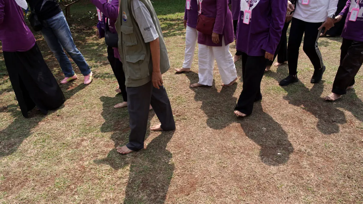 Sejumlah lansia saat acara People of Purpose: Together for the Golden Age.