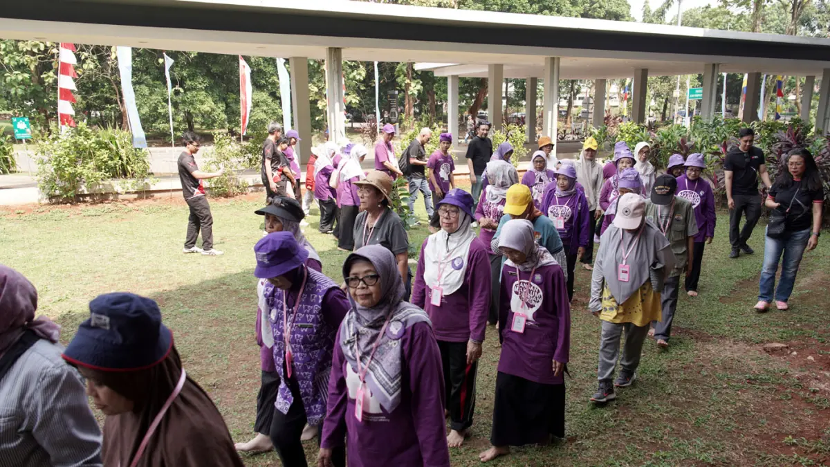 Sejumlah lansia saat acara People of Purpose: Together for the Golden Age.
