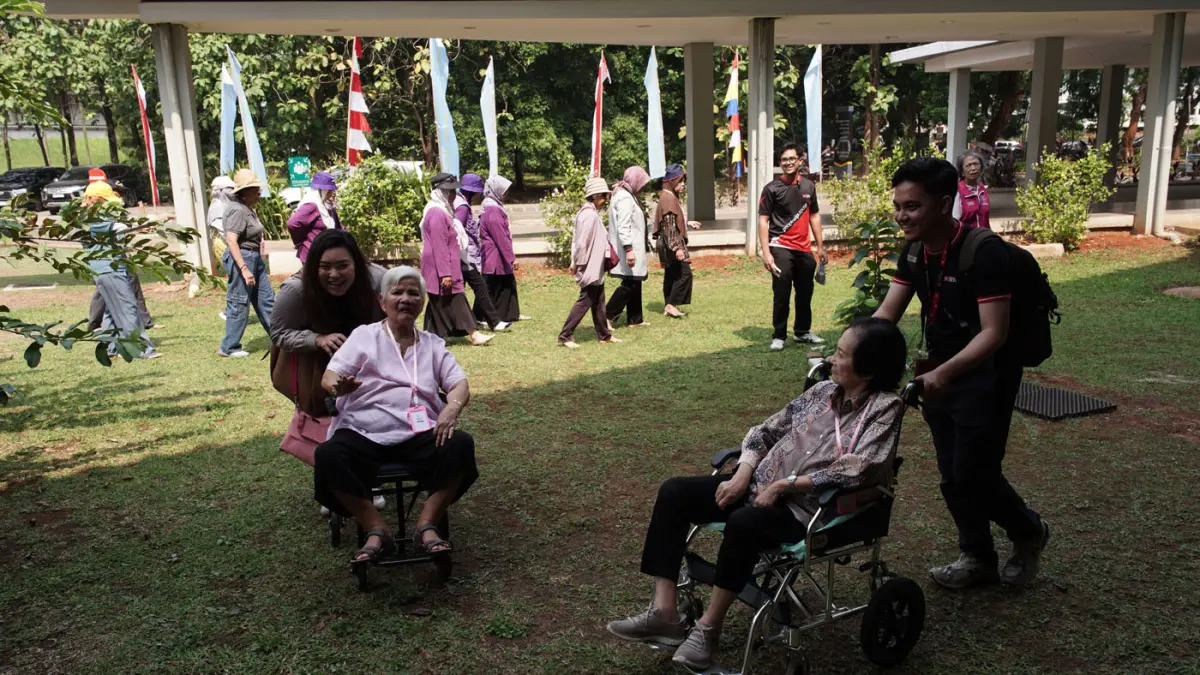 Sejumlah lansia saat acara People of Purpose: Together for the Golden Age.