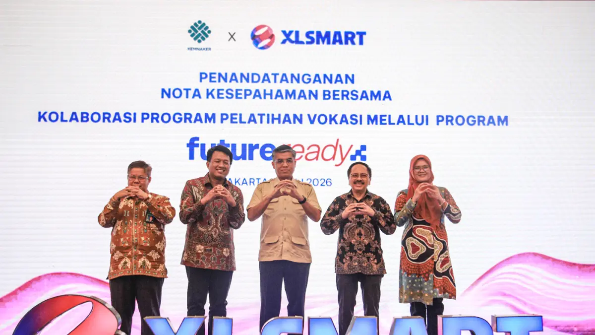 XLSmart bersama Kemenaker Teken Ekosistem Karier End to End  - Image