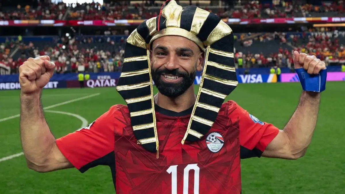 Mohamed Salah membawa Mesir melaju ke babak 16 besar Piala Dunia 2026 setelah menundukkan Australia lewat drama adu penalti 4-2 di Stadion Dallas. (Instagram @egyptnt) - Image