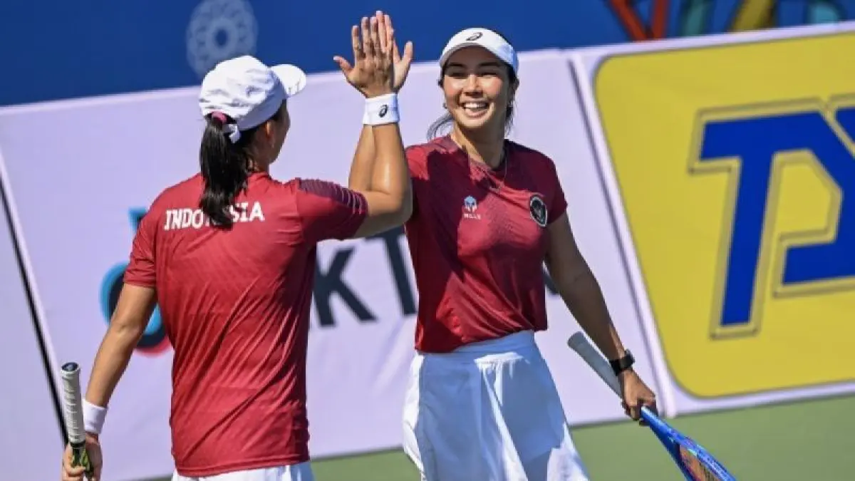 Ganda putri tenis Indonesia, Janice Tjen/Aldila Sutjiadi. (Istimewa) - Image