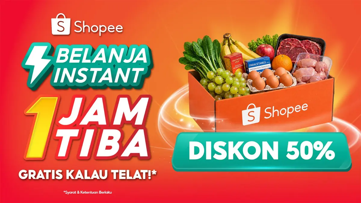 Shopee menghadirkan Shopee Belanja Instant 1 Jam Tiba, layanan yang memadukan dua hal yang paling dicari pembelanja cerdas: penawaran menarik dan kecepatan/(Istimewa). - Image