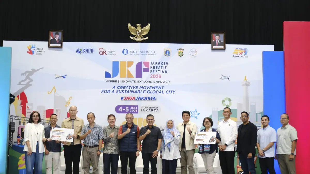 Seremoni pembukaan Jakarta Kreatif 2026 di Istora Senayan, Jakarta, Sabtu (4/7). (Bank Jakarta) - Image