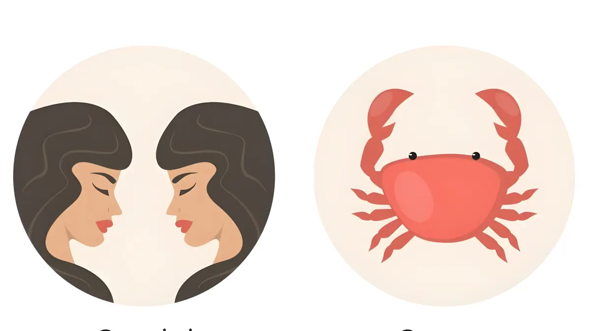 Ilustrasi zodiak Gemini dan Cancer (freepik) - Image