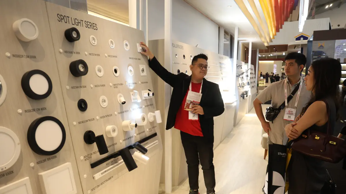 in-Lite LED saat pameran IndoBuildTech 2026