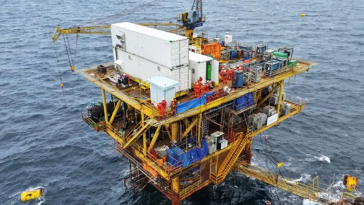 Lapangan Rama, lokasi proyek injeksi polimer Chemical Enhance Oil Recovery (CEOR) lepas pantai pertama di Indonesia, yang dikelola PHE OSES. (Pertamina Hulu Energi)