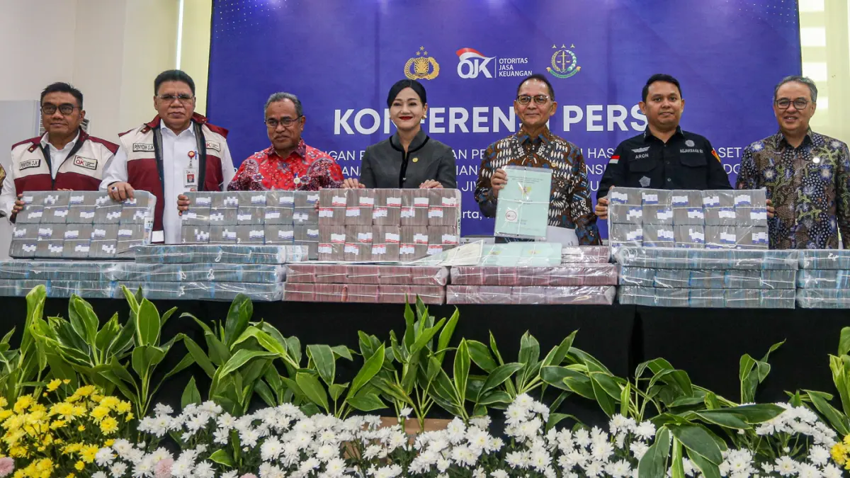 Rilis Hasil Penyitaan Aset Tindak Pidana Perasuransian