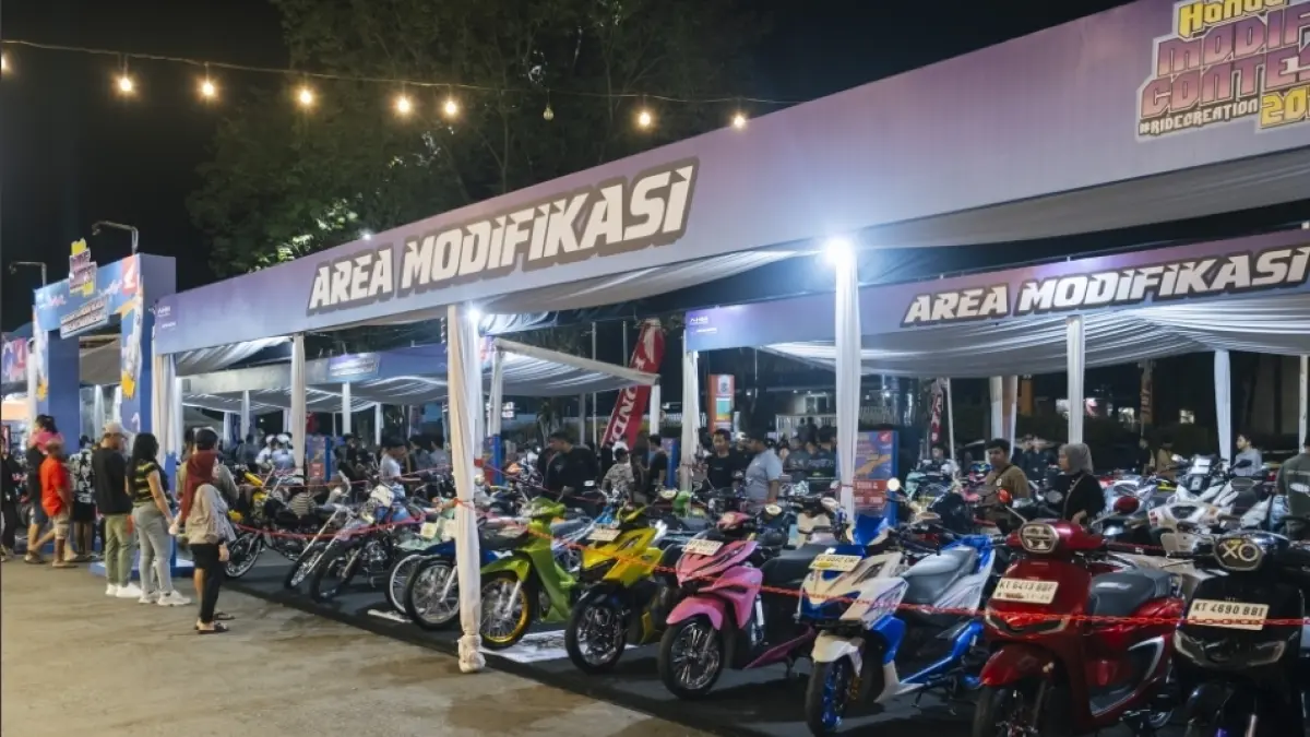 Deretan motor modifikasi di ajang Honda Modif Contest (HMC) 2026. (AHM) - Image