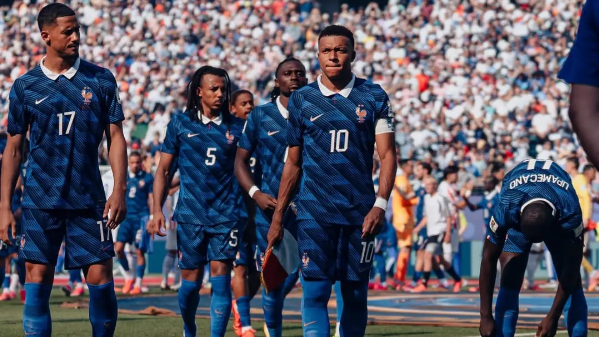 Kylian Mbappe memimpin Prancis menghadapi Spanyol pada semifinal Piala Dunia 2026 di AT&T Stadium, Arlington, dengan target membawa Les Bleus lolos ke partai final. (Instagram @fff) - Image
