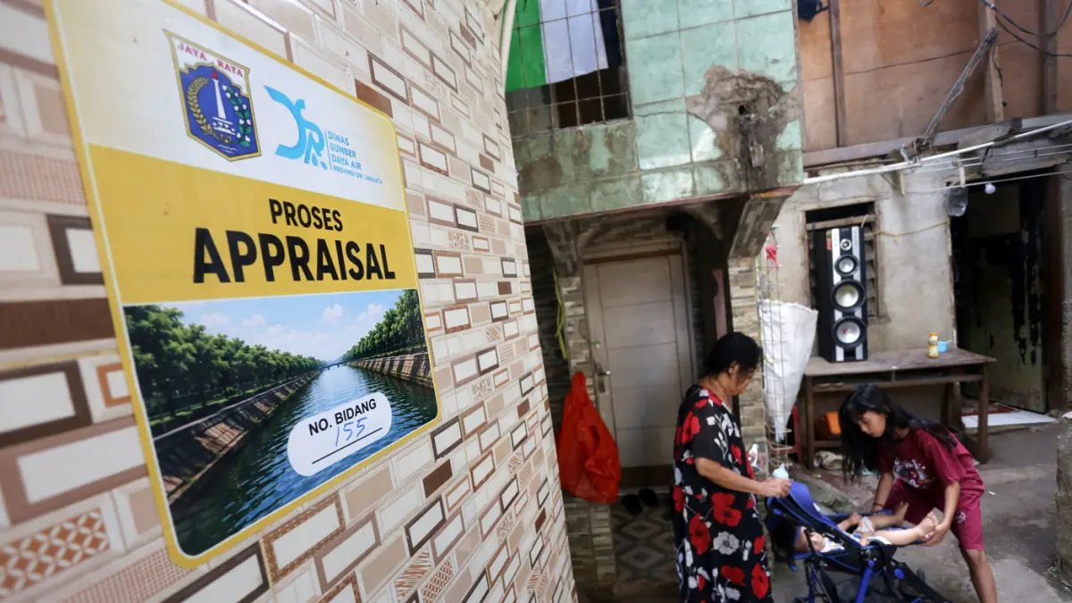 Rencana Pembebasan Lahan Normalisasi Kali Ciliwung di Cawang - Image