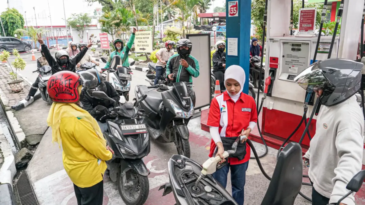 Masyarakat menyambut positif perbaikan distribusi BBM di Medan, Sumatra Utara sehingga antrean pembelian BBM semakin lancar. (Pertamina Patra Niaga)