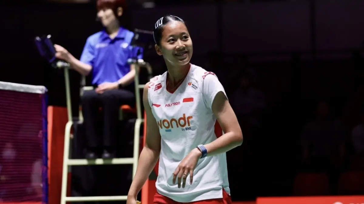 Putri KW kalah dari Akane Yamaguchi di Semifinal Japan Open 2026. (PBSI) - Image