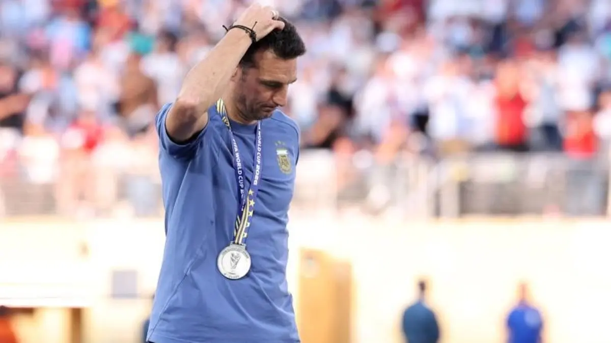 Pelatih Argentina Lionel Scaloni gagal bawa Argentina juara Piala Dunia 2026. (FIFA) - Image