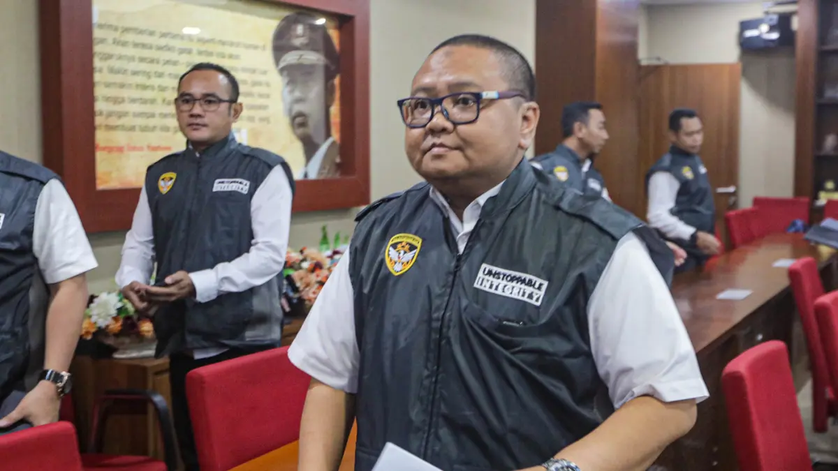 Kabag Ops Kortastipidkor Polri Kombes Ahmad Yusuf Afandi memberikan keterangan di Mabes Polri, Jakarta, Senin (20/7/2026). (Salman Toyibi/Jawa Pos)