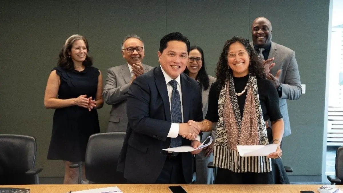 Kemenpora menandatangani nota kesepahaman dengan Preston Robert Tisch Institute for Global Sport, New York University (NYU), Amerika Serikat. (Istimewa) - Image