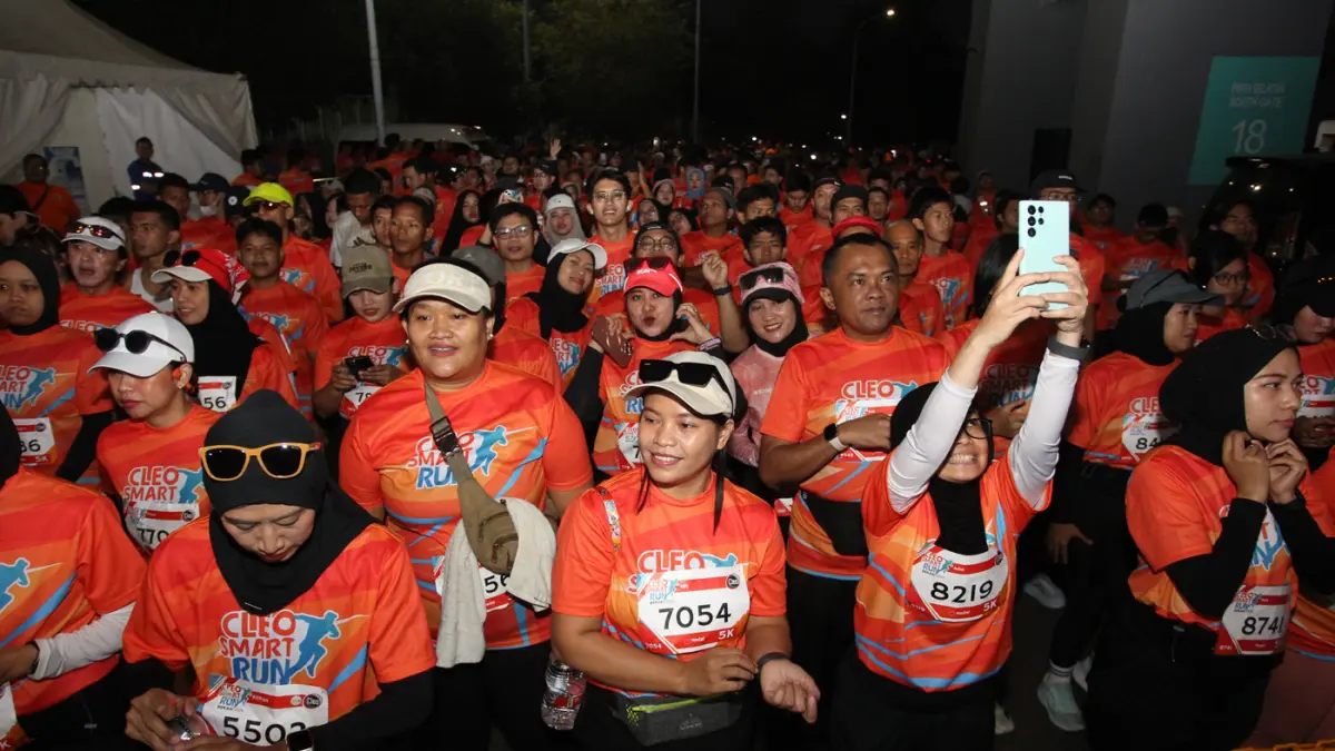 Cleo Smart Run Bekasi 2026 yang diikuti lebih dari 2.000 peserta