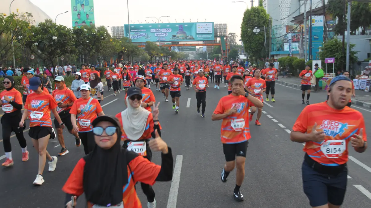 Cleo Smart Run Bekasi 2026 yang diikuti lebih dari 2.000 peserta